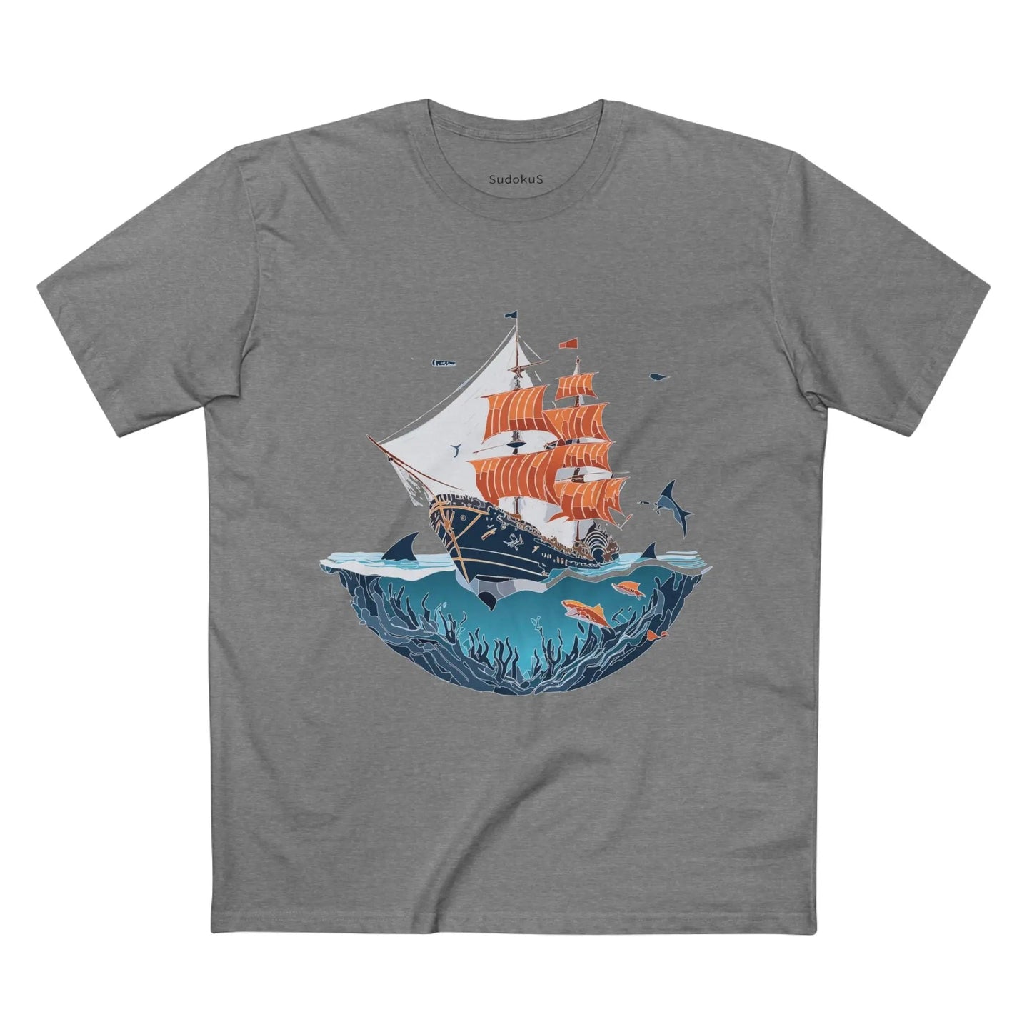 Ocean Coast Graphic Unisex 100 Cotton Staple Tee 25
