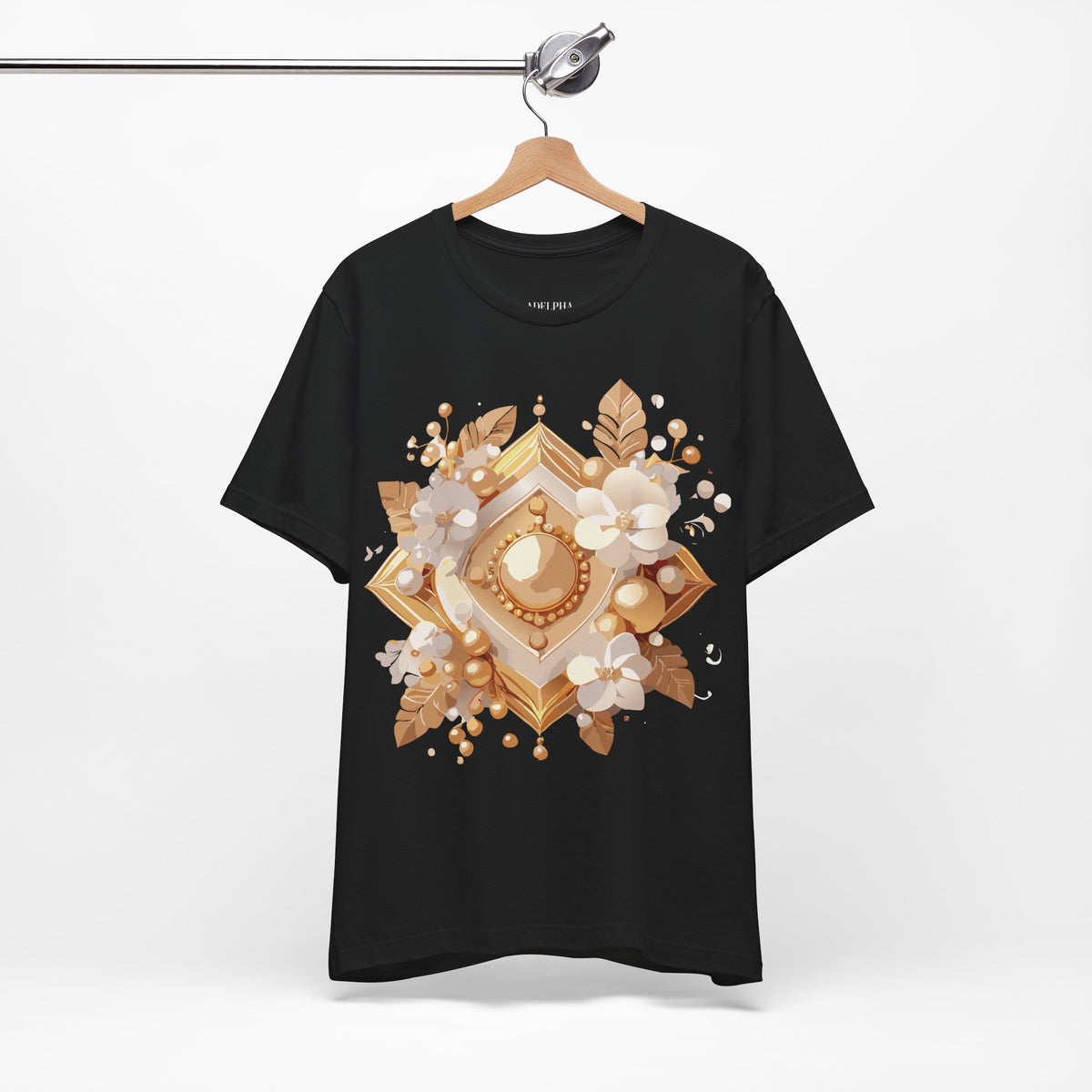 Jewelry Graphic Unisex Cotton Bella+Canvas Tee with Art Design n132