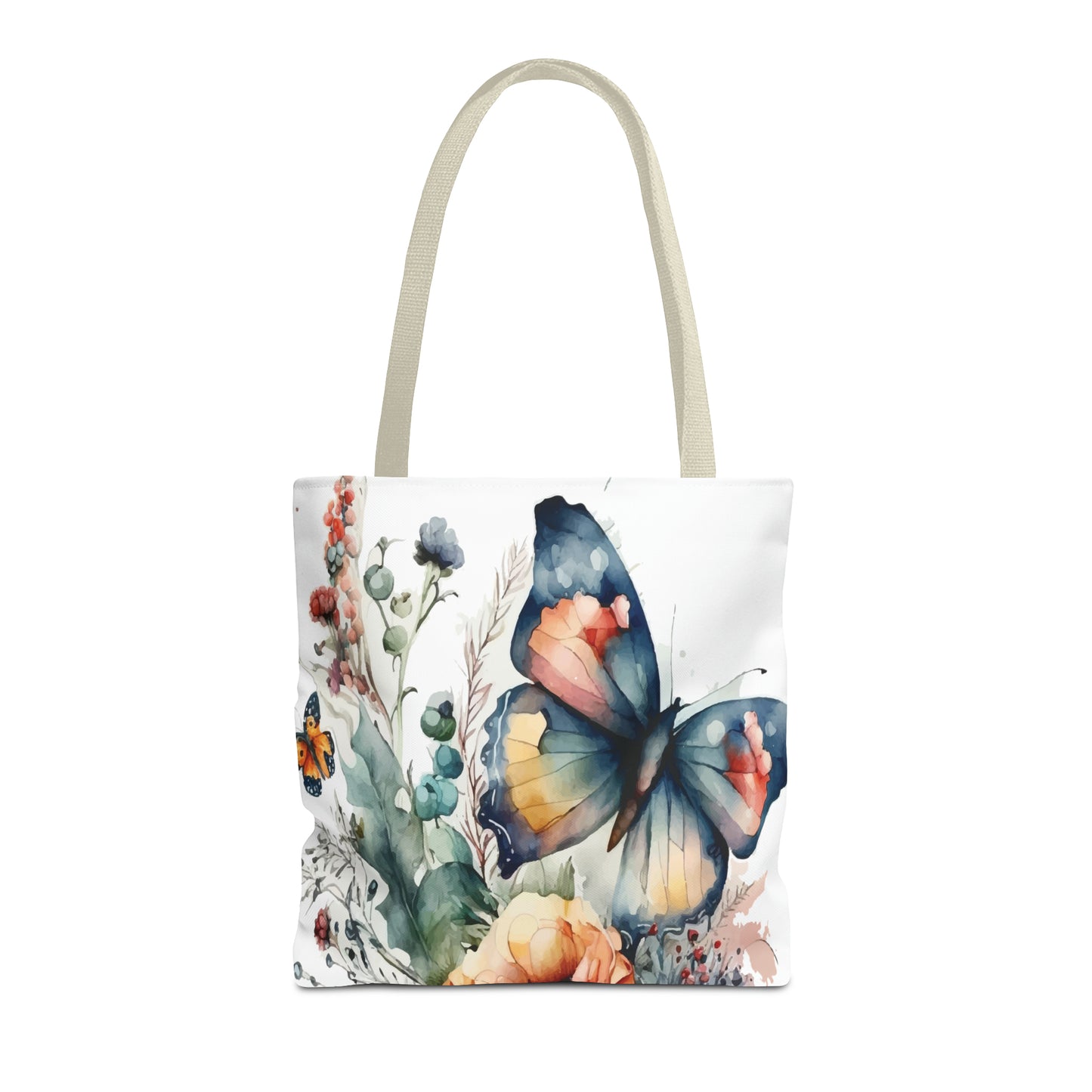 Canvas Bag with Butterfly Prints