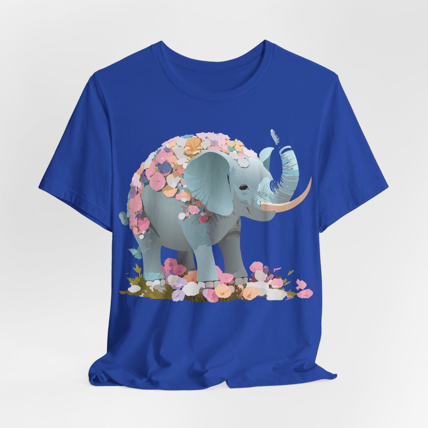 Elephant Graphic Unisex 100 Cotton Jersey Vintage Art Design Tee 24