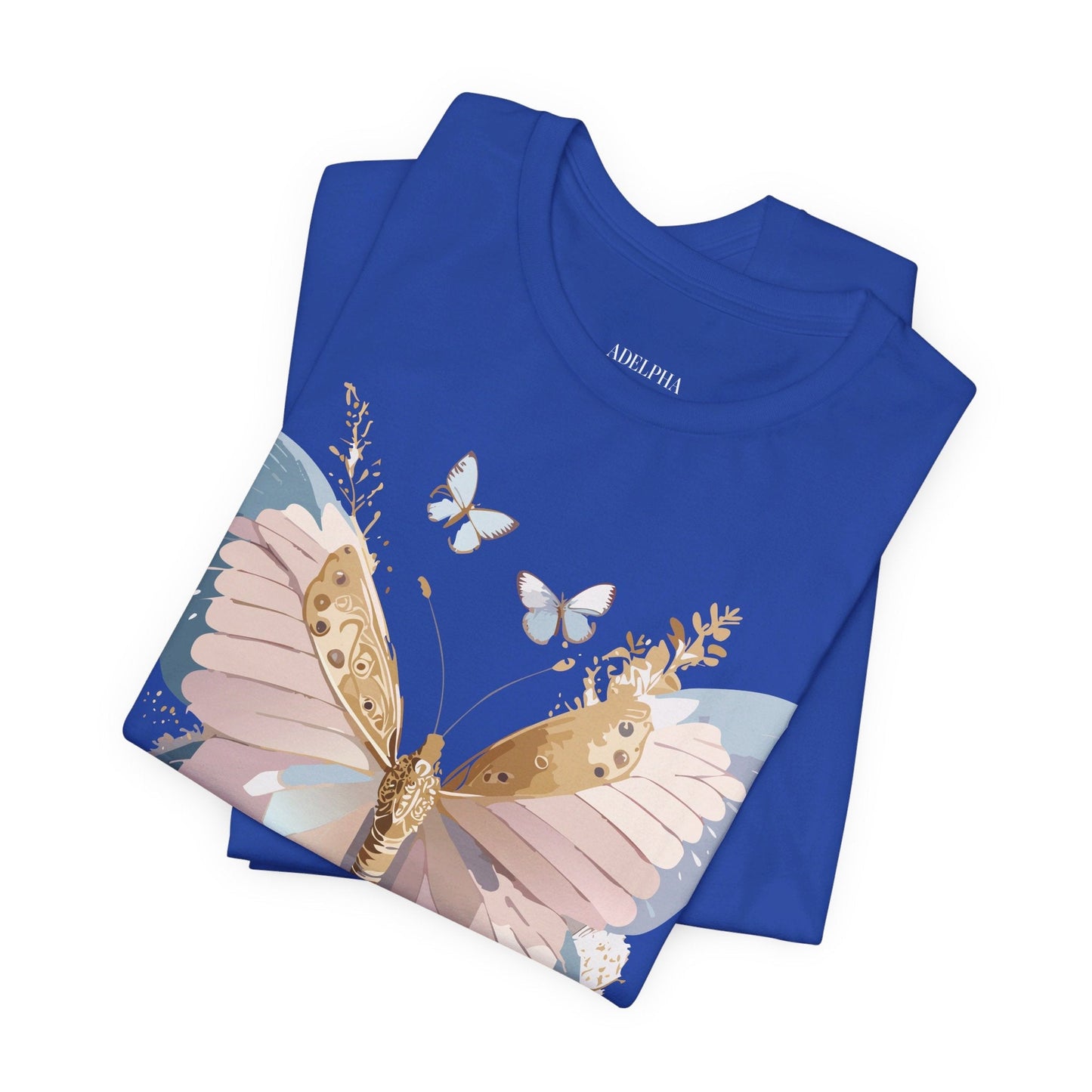 Butterfly Graphic Tee Unisex Short Sleeve Art Design By Adelpha