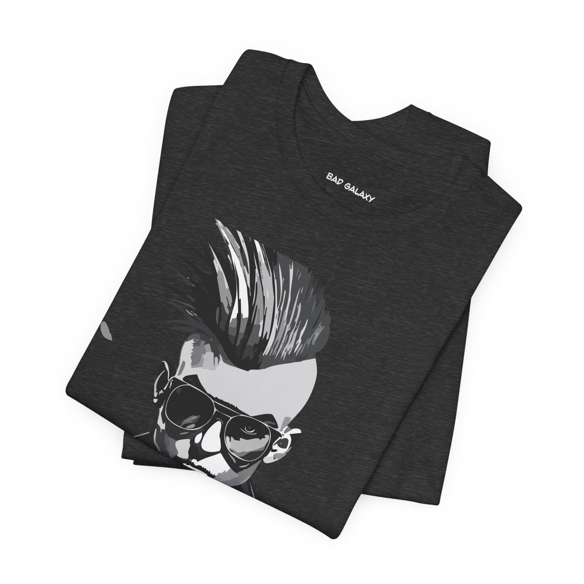 Punk Rock Graphic Unisex Cotton Bella+Canvas Tee with Art Design b23