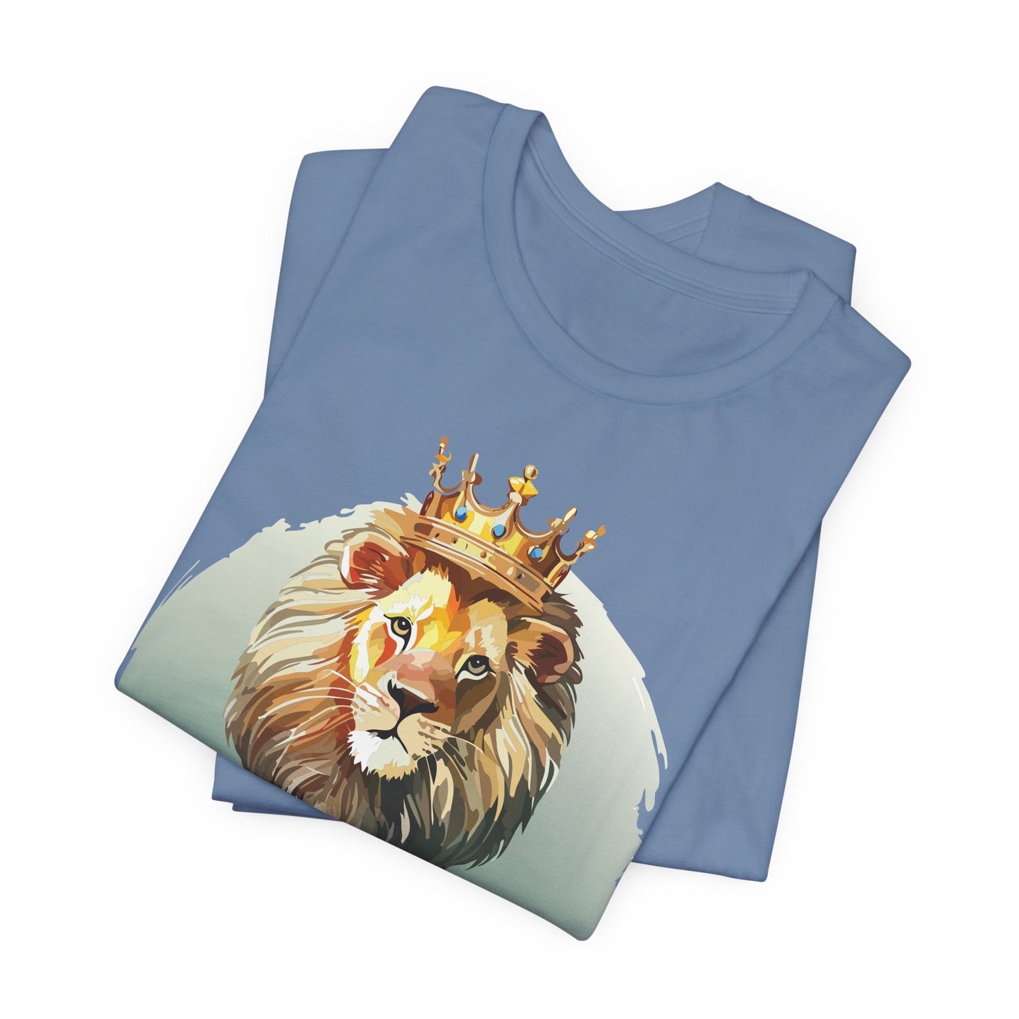 Regal Lion Short Sleeve Tee, Animal Shirt, Lion Tee, Unisex Top, Birthday Gift, Shirt with Animal design