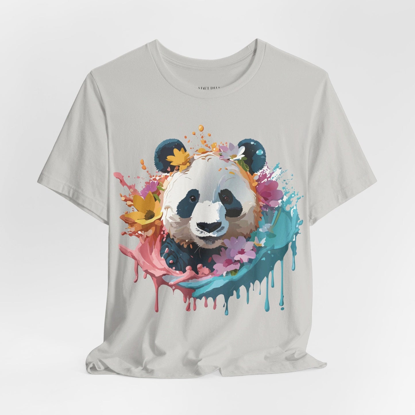 Panda Graphic Tee Unisex Jersey Short Sleeve Art Design Shirt By Adelpha Premium Casual Wear