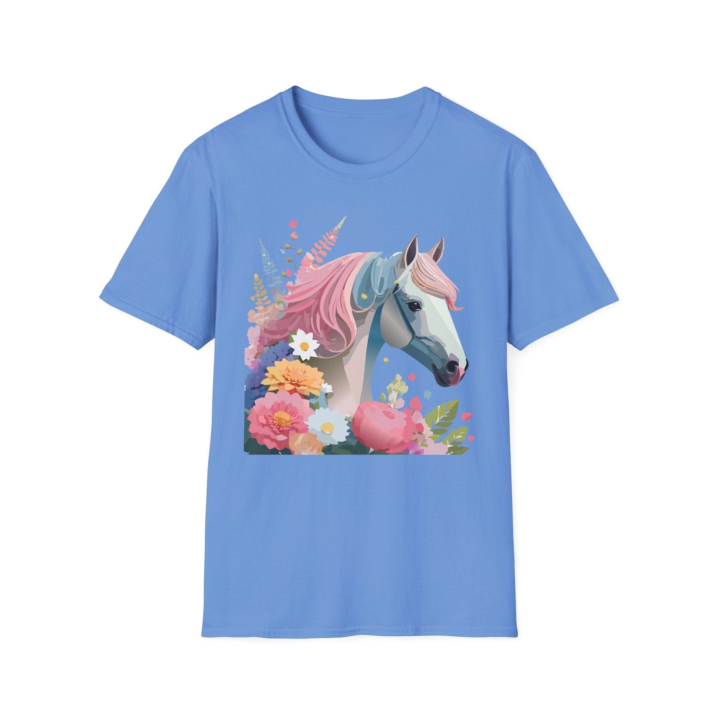 Horse Shirt Unisex Gildan Softstyle 64000 Cotton Tee With Animals