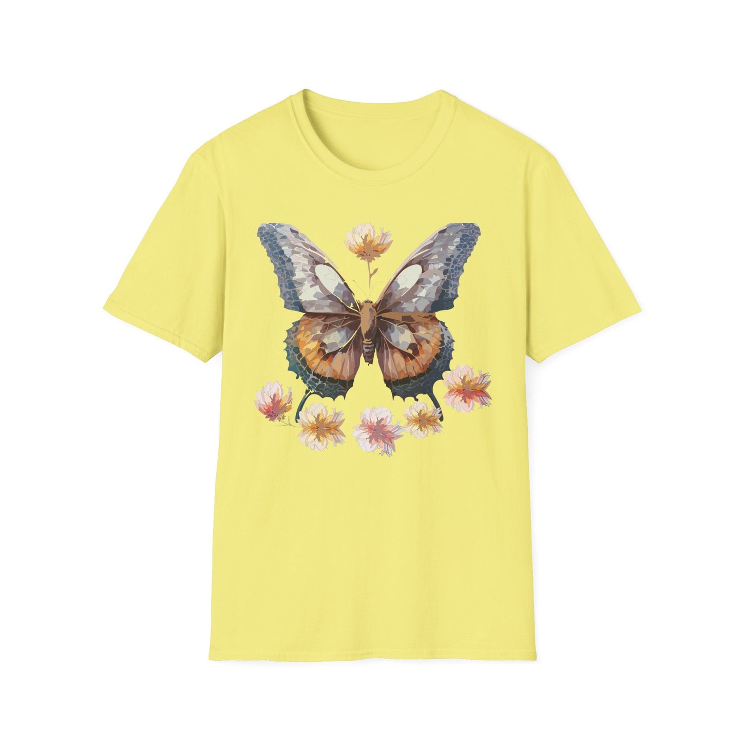 Butterfly Shirt Unisex Monarch Butterfly Tee Gildan Softstyle 64000 Ring Spun Cotton