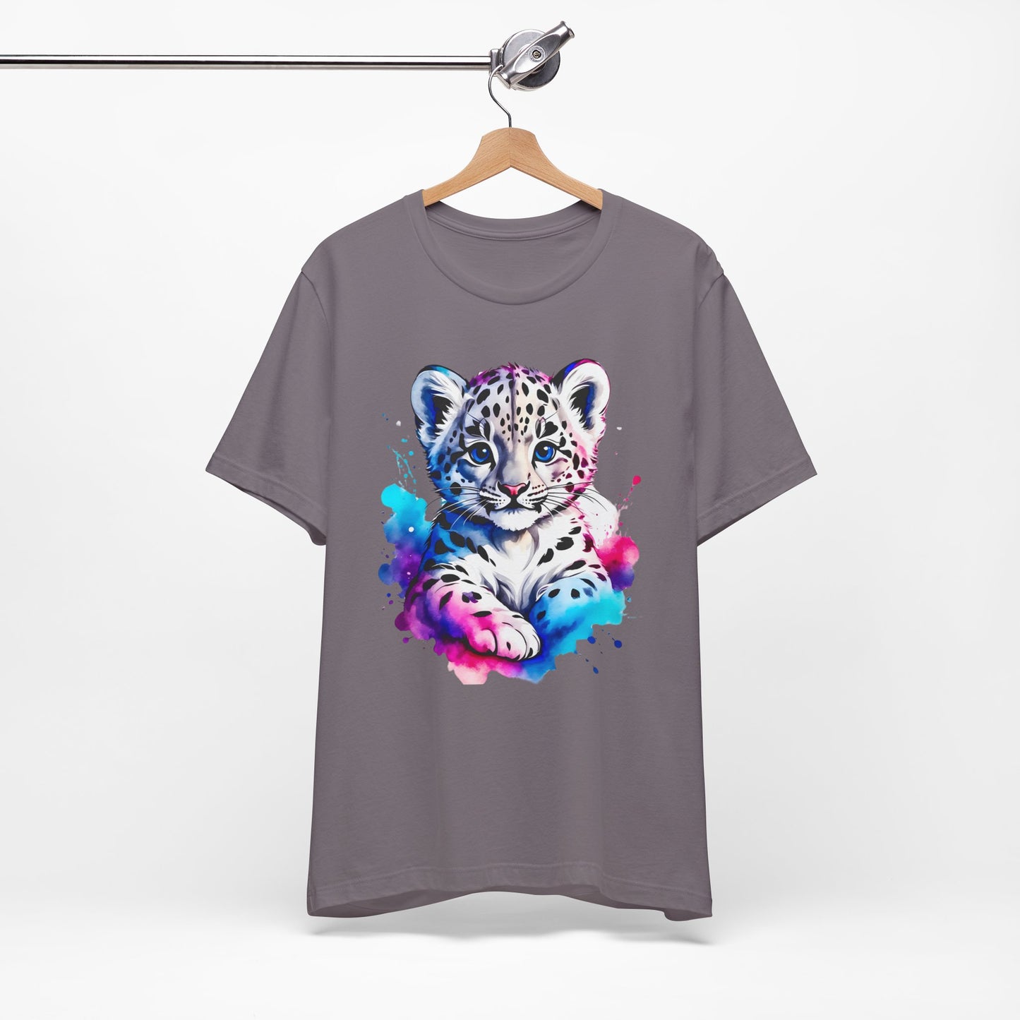 Baby Leopard Shirt, Cute Leopard Tee Shirt, Animal T-Shirt, Gepard Top, Animal Tees, Art Design T-Shirt, Graphic Tee