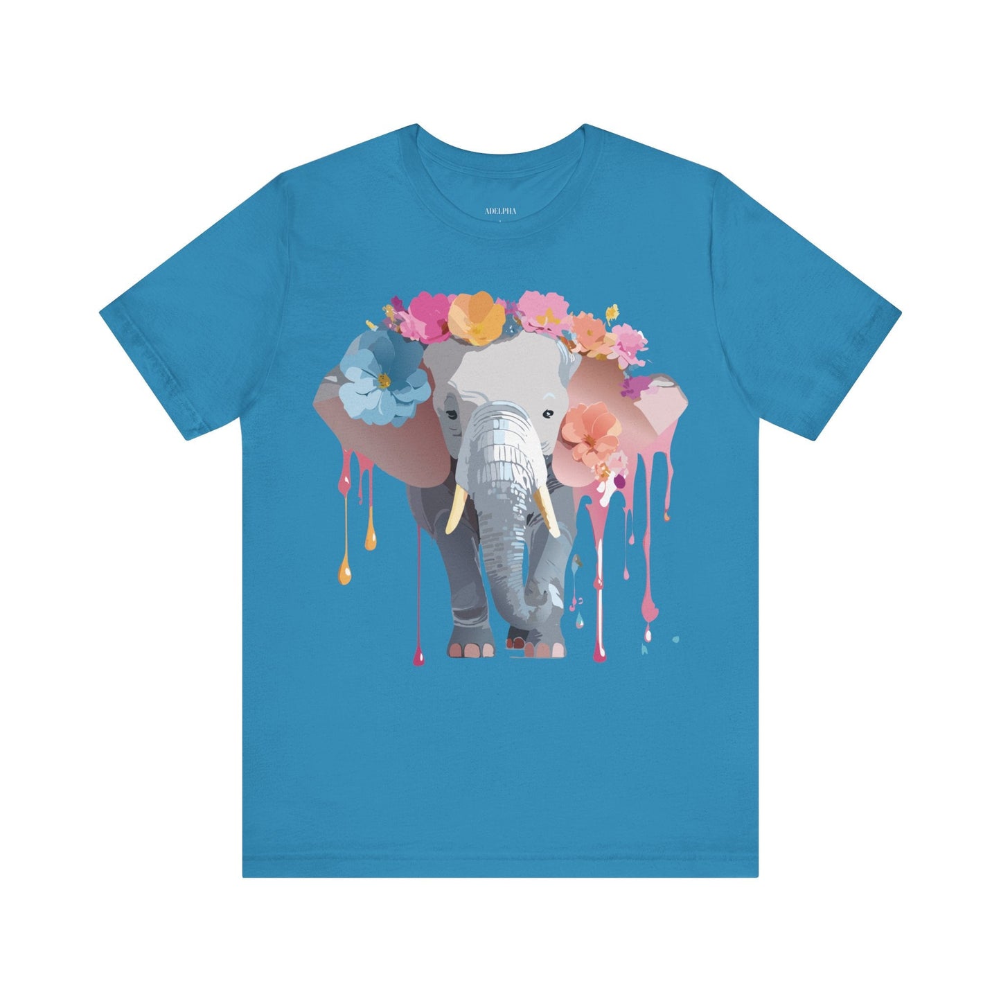 Vintage Inspired Adelpha Elephant Graphic T Shirt Unisex Short Sleeve Premium Artwork