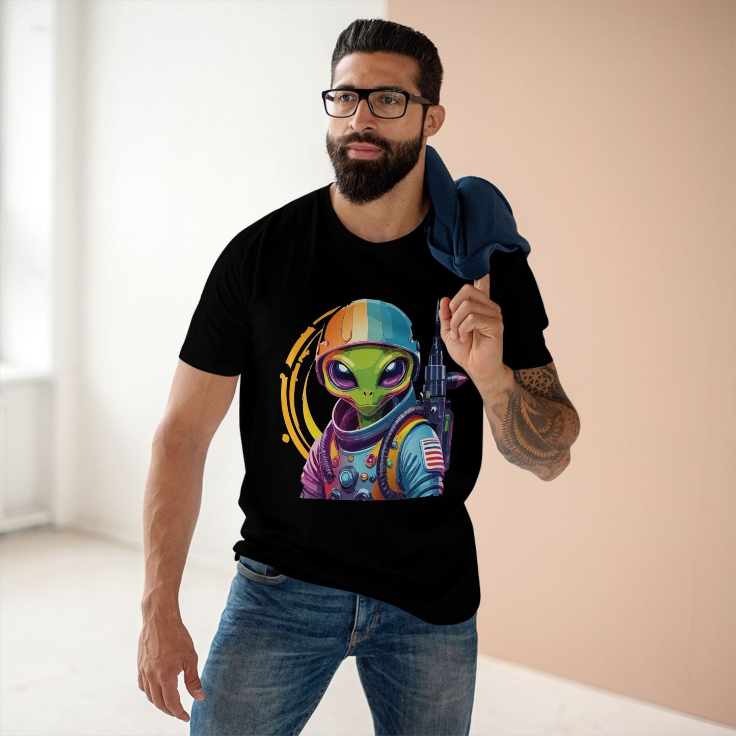Aliens Graphic Unisex 100 Cotton Staple Tee 60