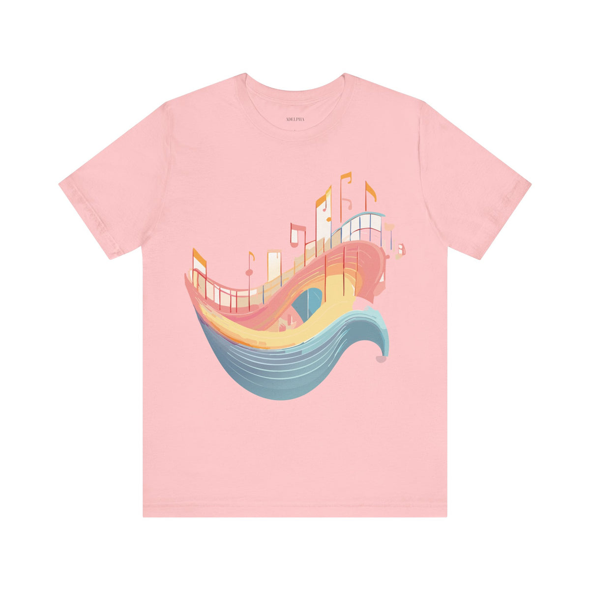 Music Graphic Unisex Cotton Bella+Canvas Tee with Art Design m118