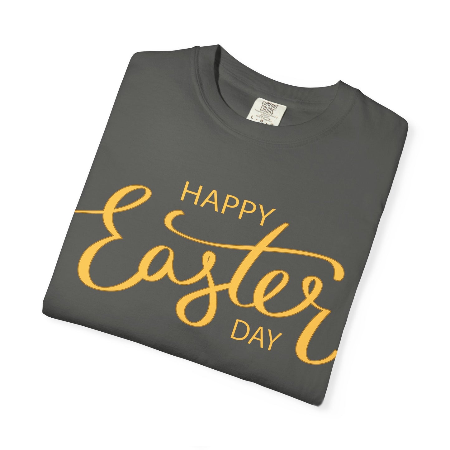 Happy Easter Day T-Shirt, Tee Shirt with Easter Signature, T Shirt with Easter Prints, Tee Shirt with Easter Design