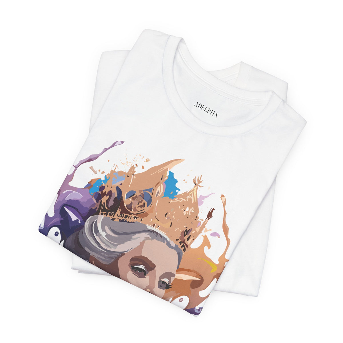 Queen Graphic Unisex Cotton Bella+Canvas Tee with Art Design m185