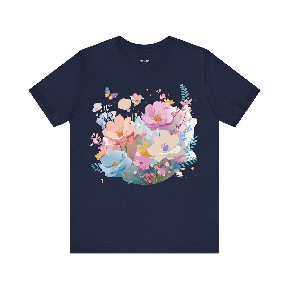 Floral Graphic Tee Shirt - Bella+Canvas Unisex 100 Cotton 44