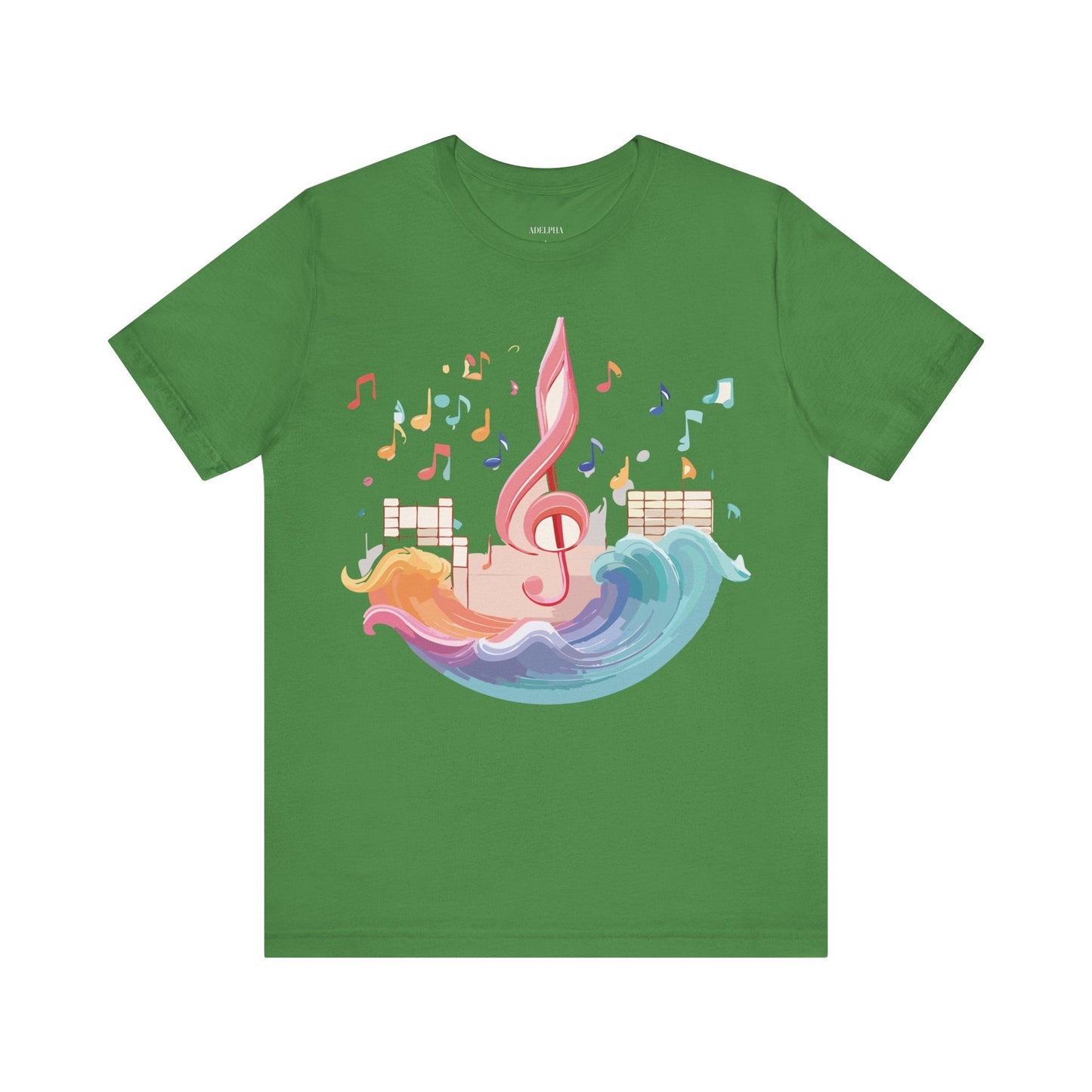 Adelpha Music Graphic T Shirt Unisex Short Sleeve Tee Vintage Inspired Art Design Premium