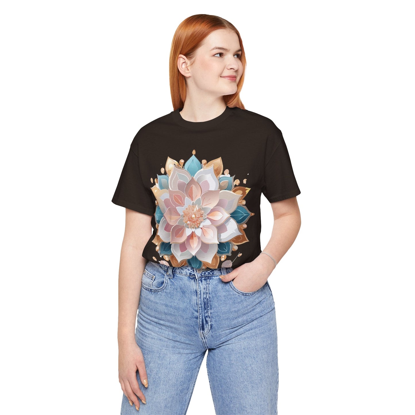 Adelpha Mandala Graphic Tee Unisex Jersey Short Sleeve Vintage Inspired Artwork Edition