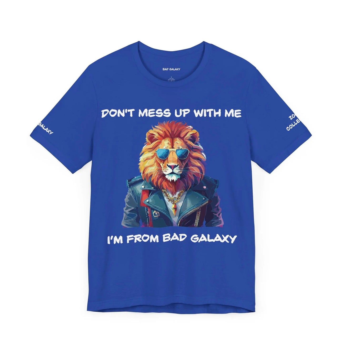 Animal T Shirt By Bad Galaxy Unisex 100 Percent Cotton Graphic Tee Eco Friendly Made In USA