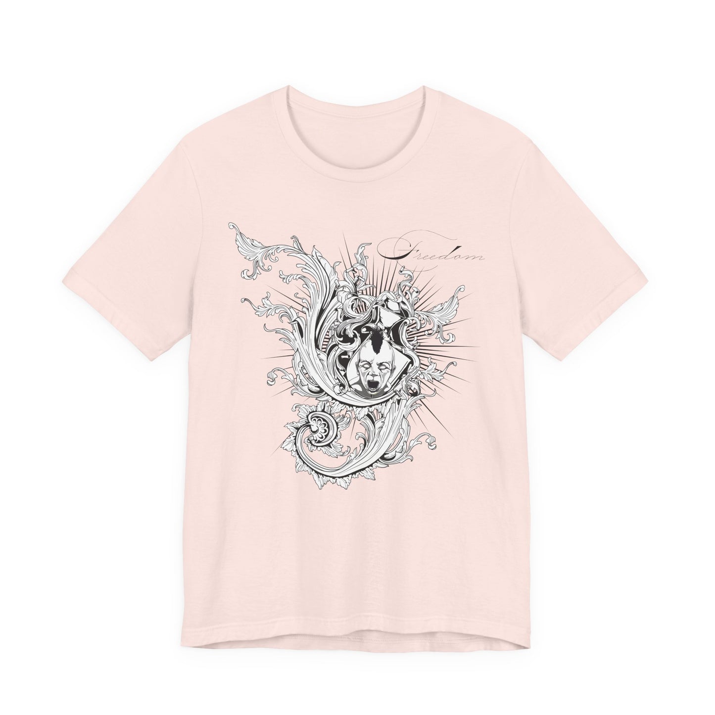 Freedom Art Design Tee, Artistic Tee, Graphic T-Shirt, Music Tees, Artistic Music T-Shirt, Vintage Top