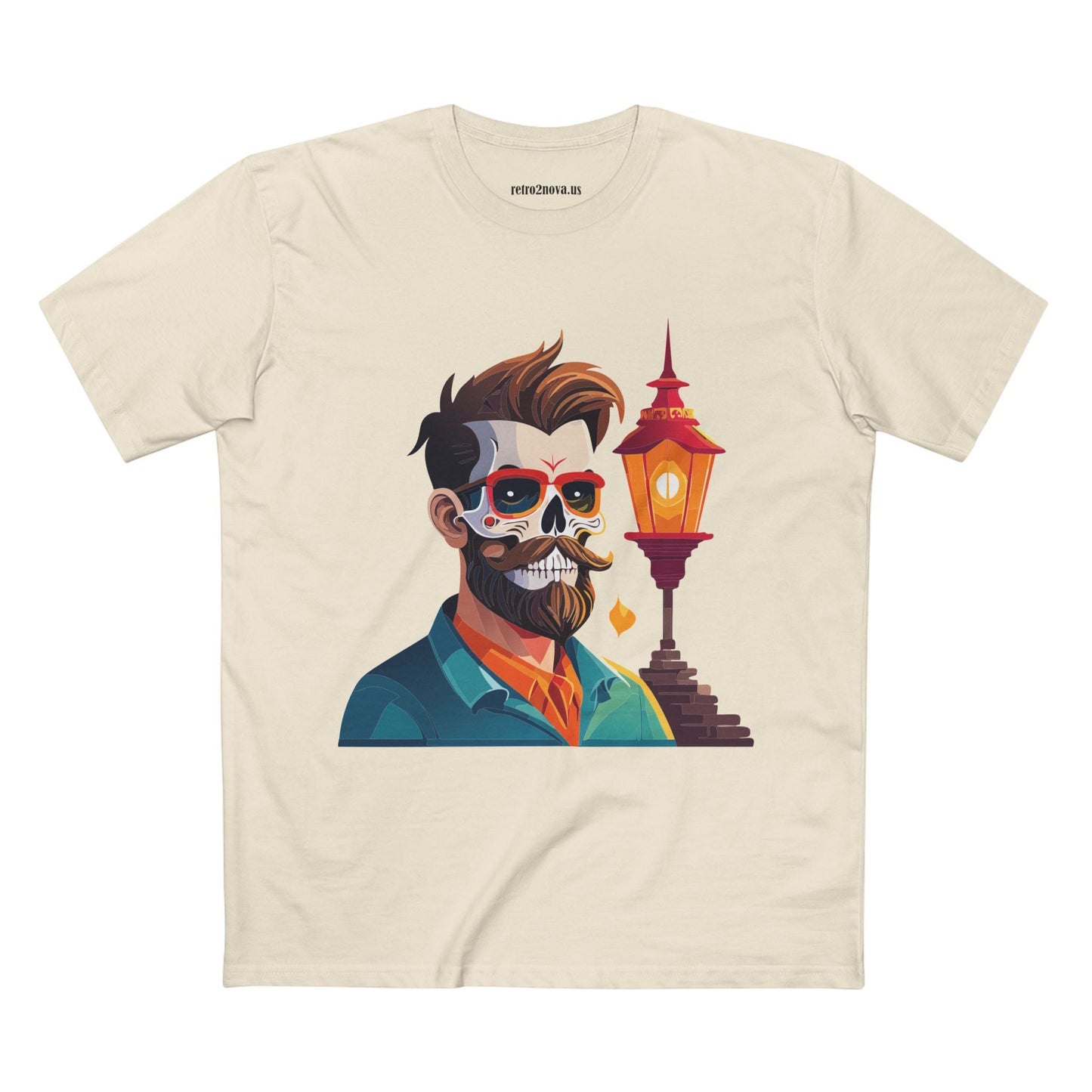 Skull Shirt Unisex Premium Cotton Tee With Skeleton Art Design From Retro2Nova Exclusive Collection