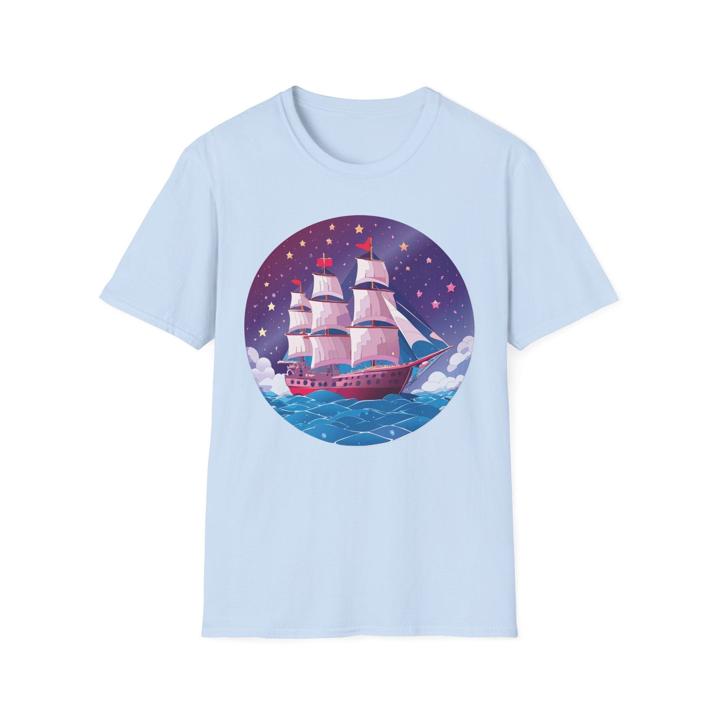 Ship T Shirts Frigate Vessel Tee Unisex Softstyle 64000 Gildan Ring Spun Cotton T Shirt