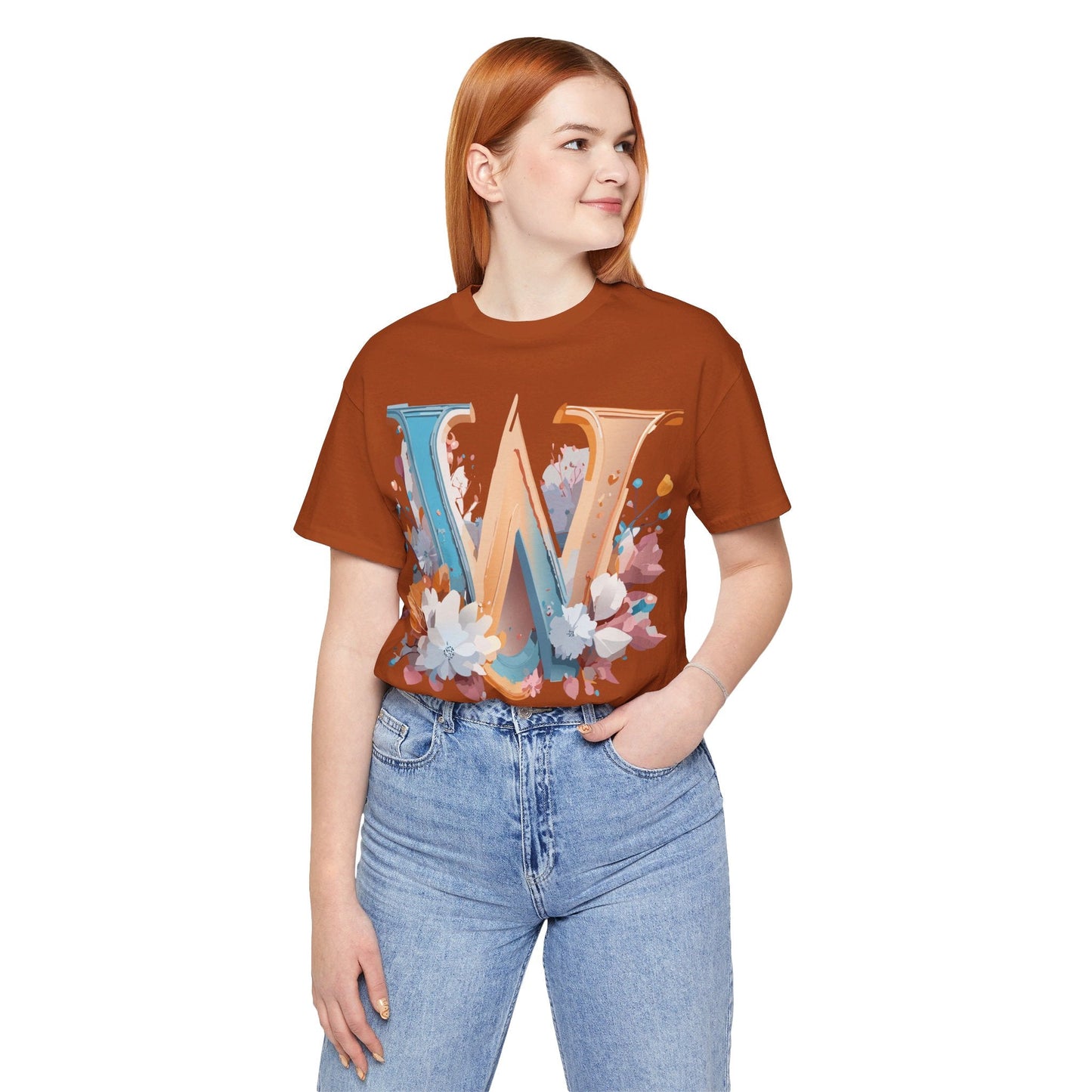 Letter W Shirt Unisex Graphic Tee By Adelpha Featuring Vintage Artwork For Everyday Casual Wear