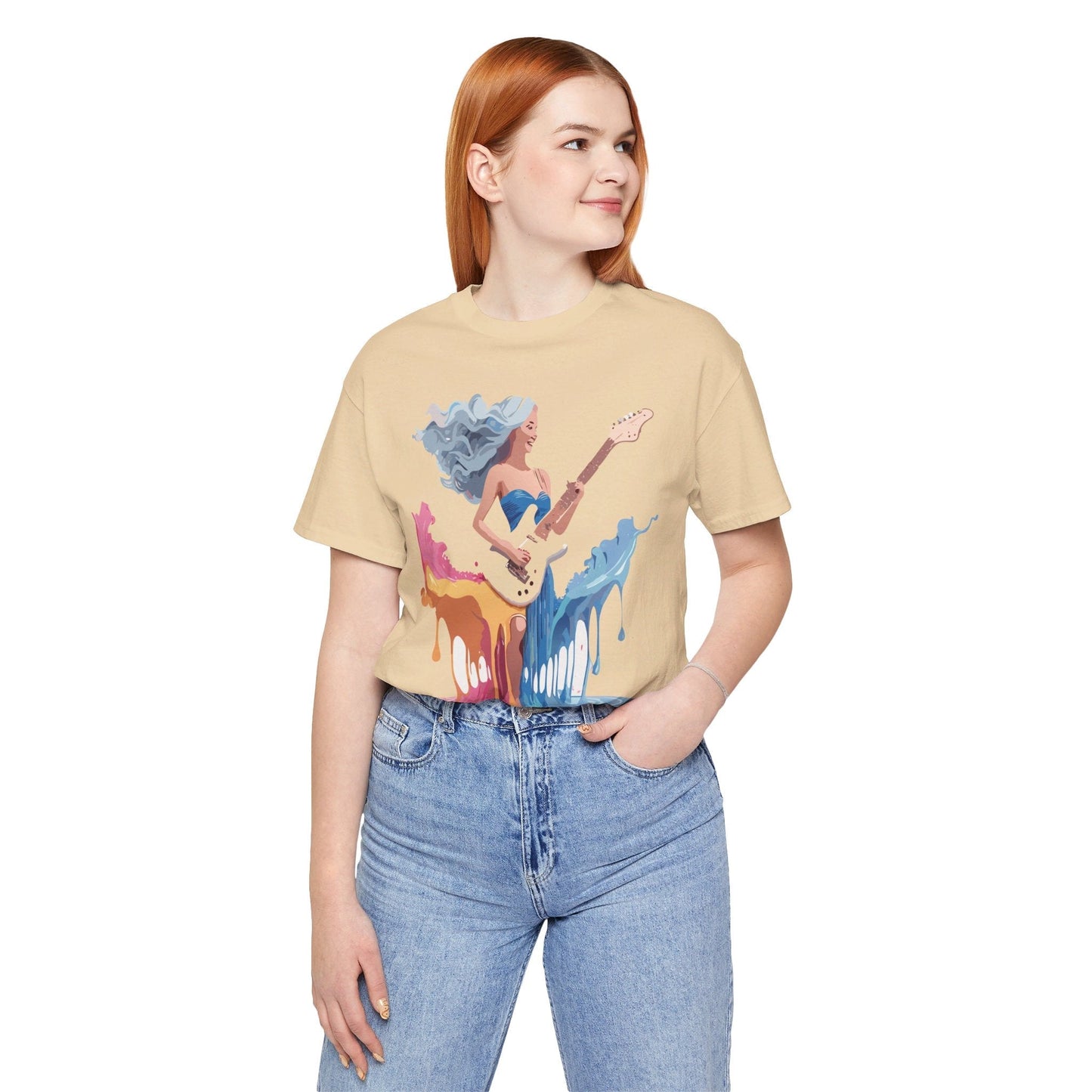 Music Graphic Tee Unisex Short Sleeve Shirt With Vintage Inspired Artwork From Adelpha