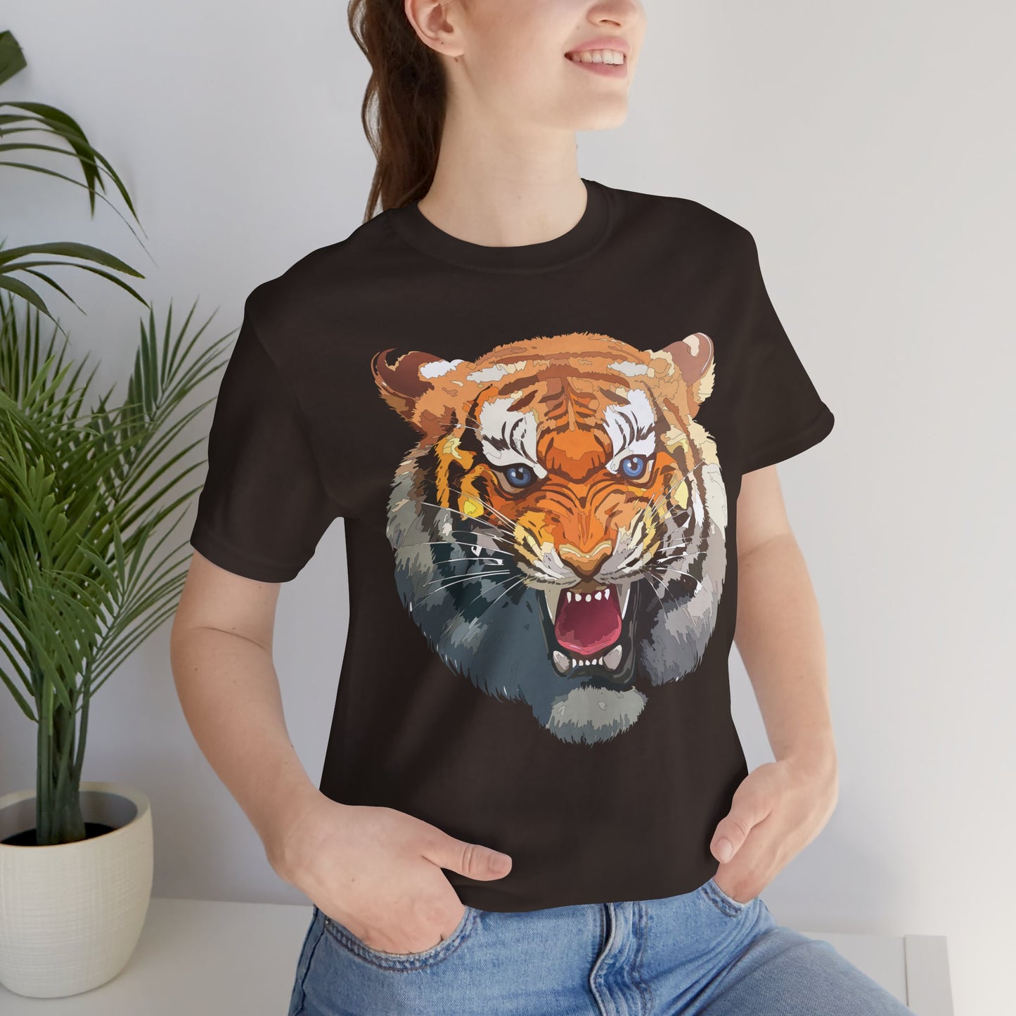 Tiger Shirt, Animal Shirt, T-Shirt with Tiger, Art Design Tee, Animal Tees, Safari T-Shirt, Graphic Design Tee 14