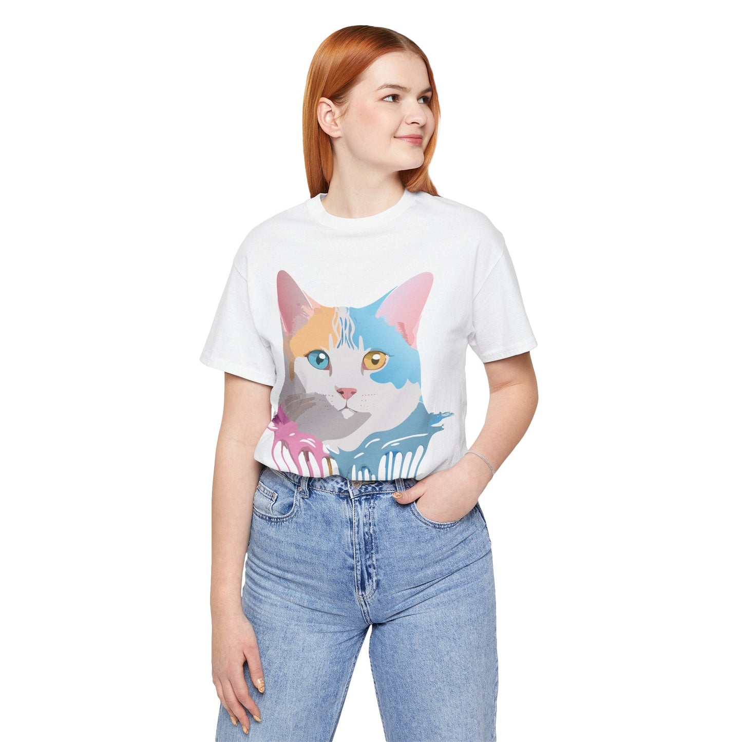 Adelpha Cat Graphic Tee Unisex Jersey Short Sleeve Vintage Inspired