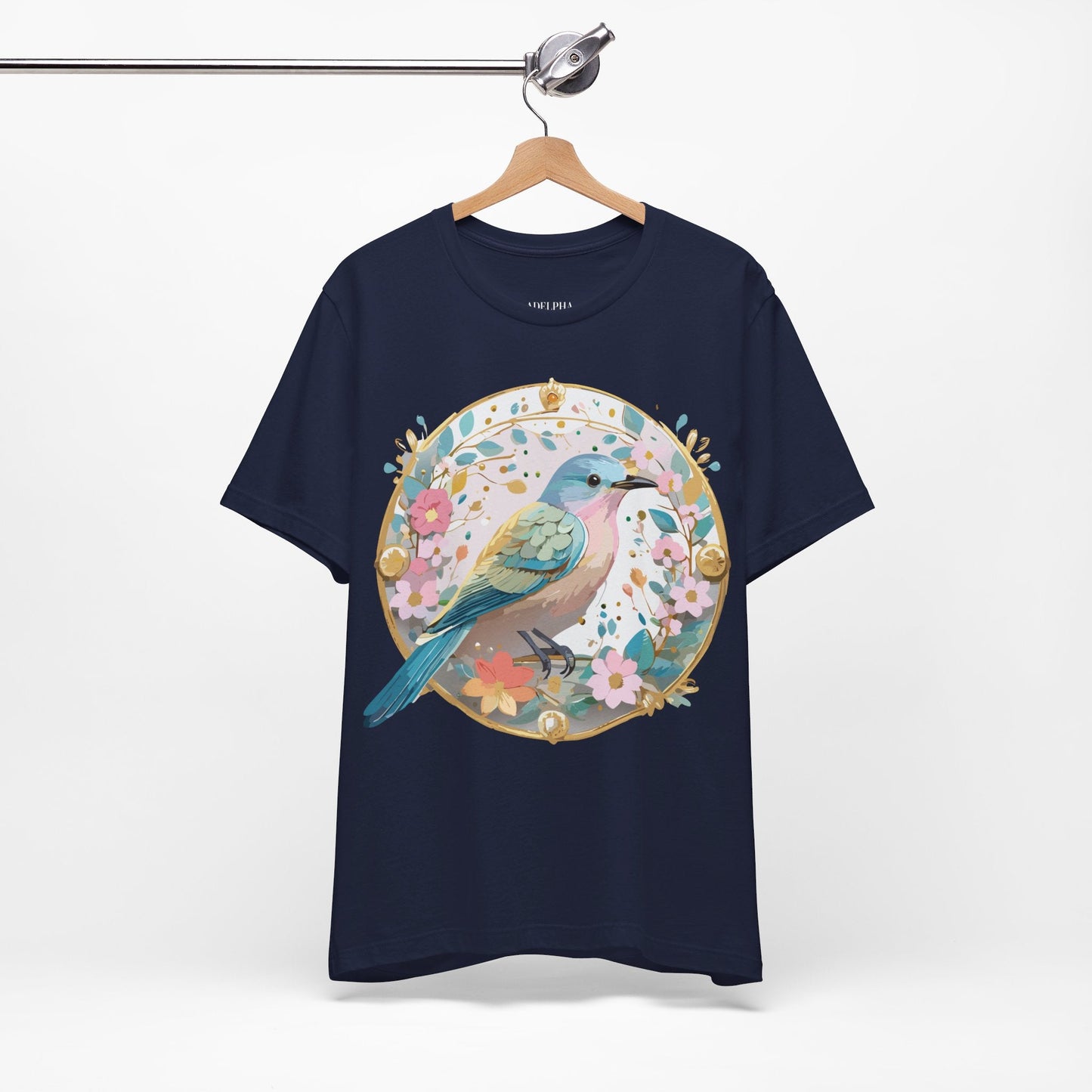 Adelpha Medallion Graphic T Shirt Unisex Short Sleeve Vintage Inspired Artwork Tee