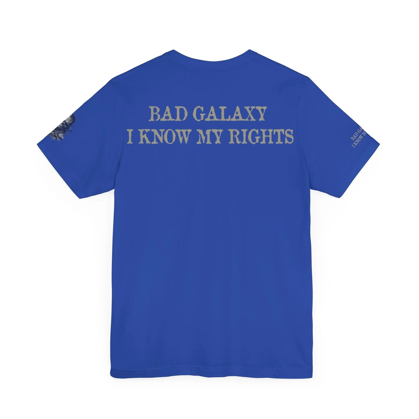 Bad Galaxy Skull T Shirt Made In USA 100 Percent Cotton Eco Friendly Inks Durable Stitching