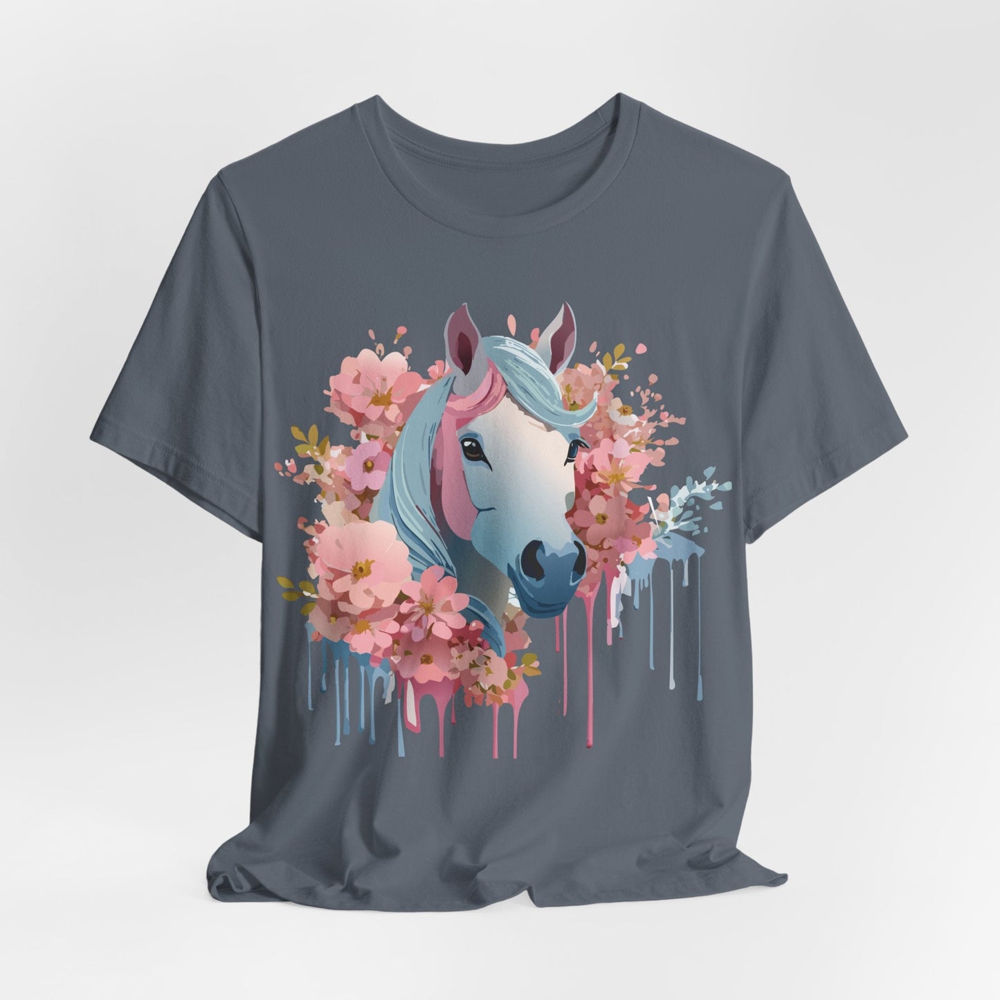 Horse Graphic Unisex 100 Cotton Vintage Animal Art T-Shirt 14