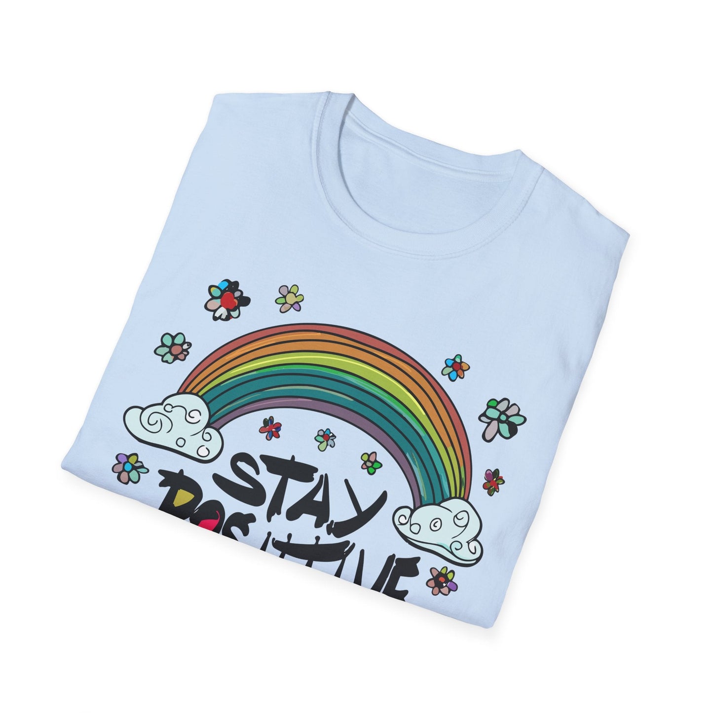 Positive Slogan T Shirt Unisex Softstyle Tee With Positive Words And Good Quotes Gildan 64000