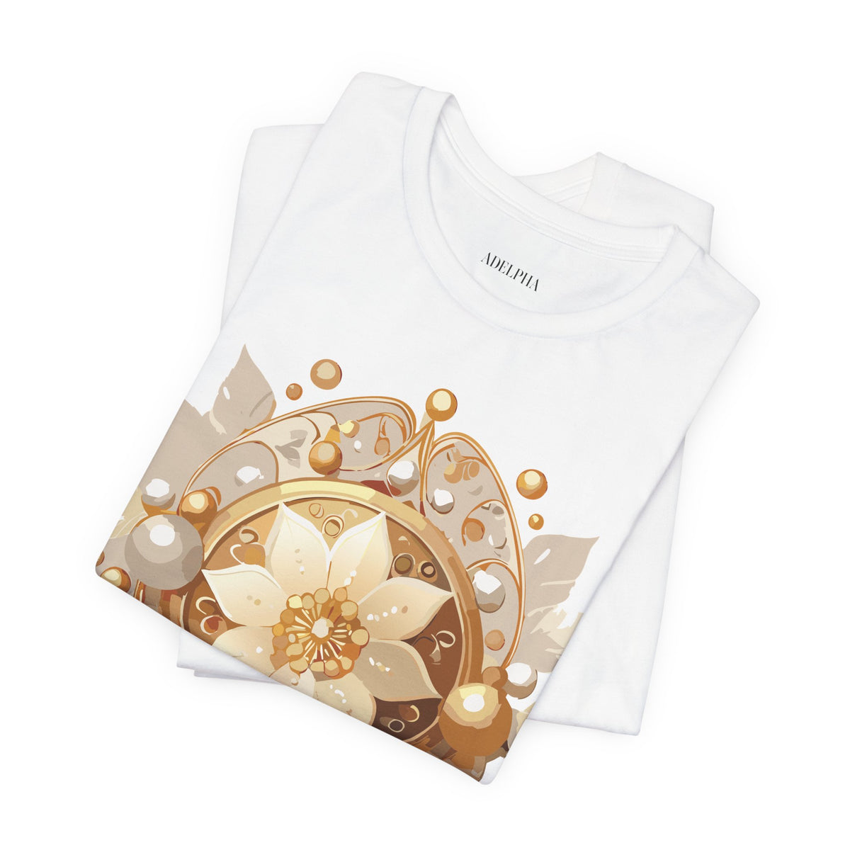 Jewelry Graphic Unisex Cotton Bella+Canvas Tee with Art Design n131