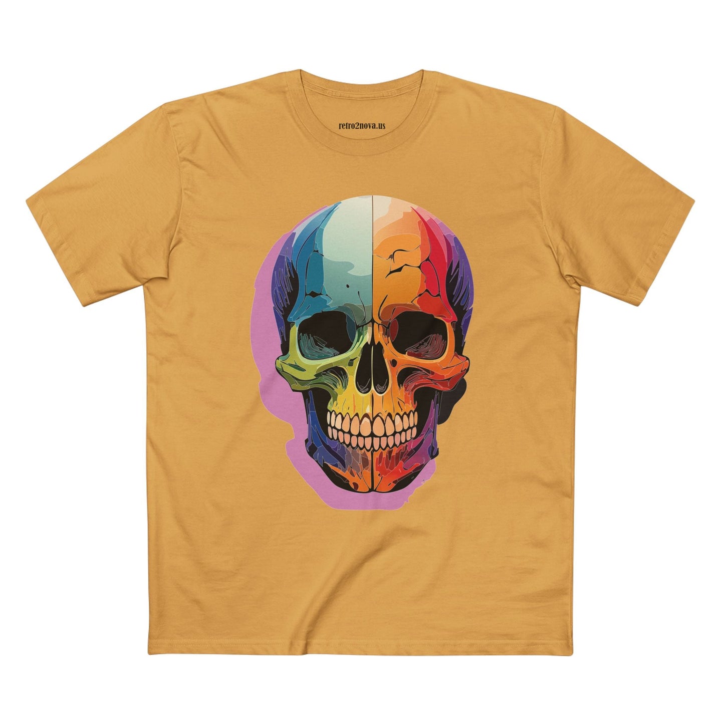 Skull Shirt Unisex Skeleton Tee Premium Cotton With Original Art Design Retro2Nova Collection