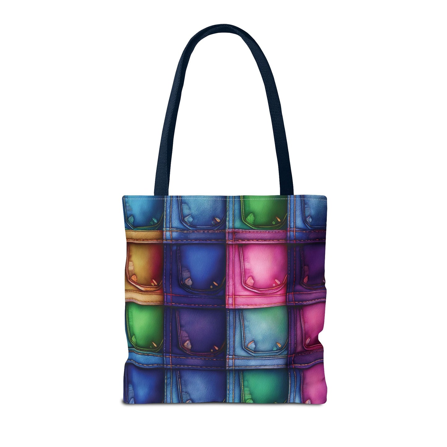 Denim Canvas Bag, Tote Bag Denim Printify