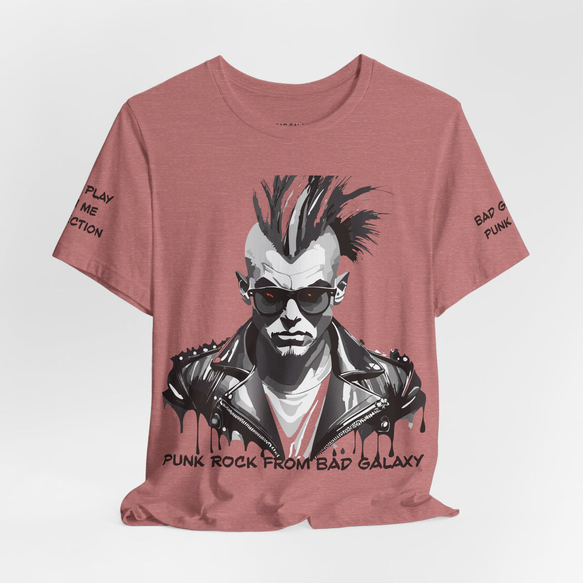 Punk Rock Graphic Unisex Cotton Bella+Canvas Tee with Art Design b31