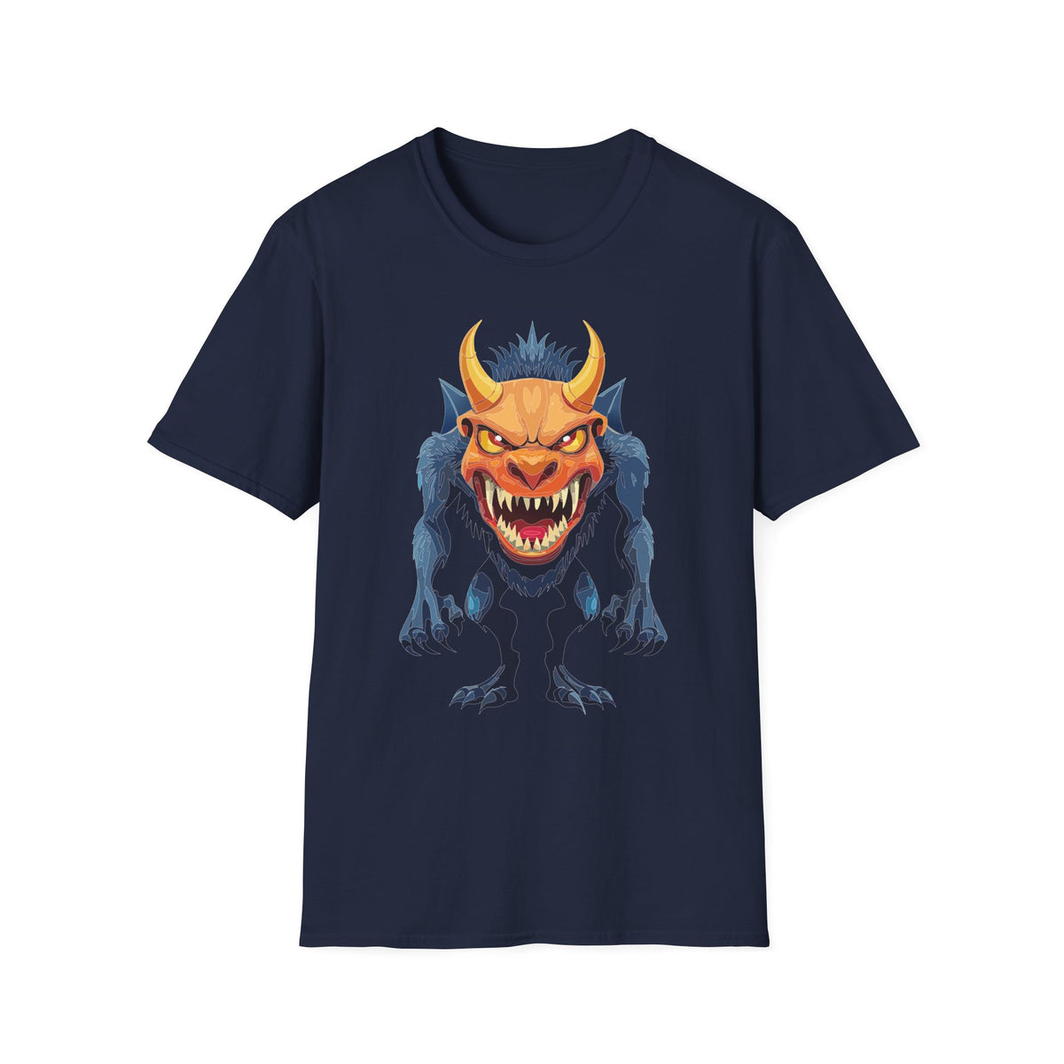 Demon Monster Graphic T-Shirt Cartoon Graphic Tee Unisex 100 Cotton Gildan T-Shirt