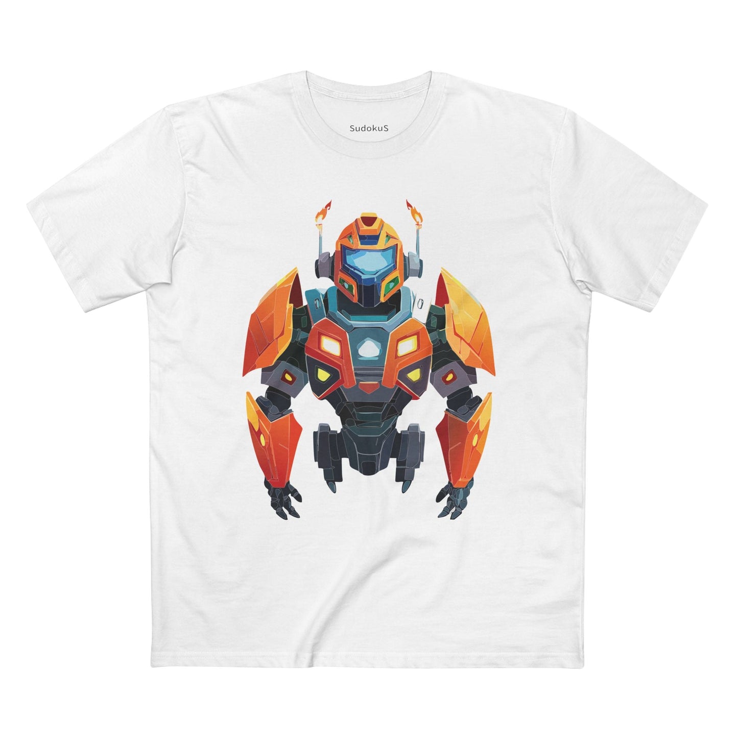 Cyborg Robot Graphic Unisex 100 Cotton Staple Tee 2