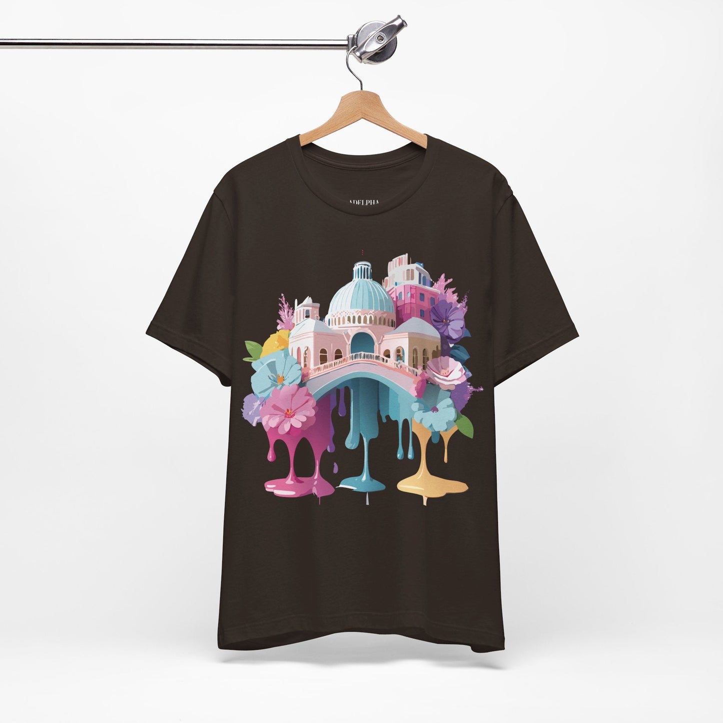 Venice Tourist Graphic Tee Unisex Jersey Short Sleeve Vintage Inspired Artwork Adelpha