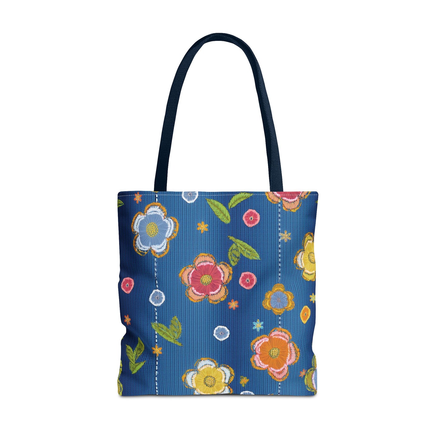Denim Fabric Imitation Print Unisex Canvas Bag Poly Spun 3 Sizes Tote Bag 133