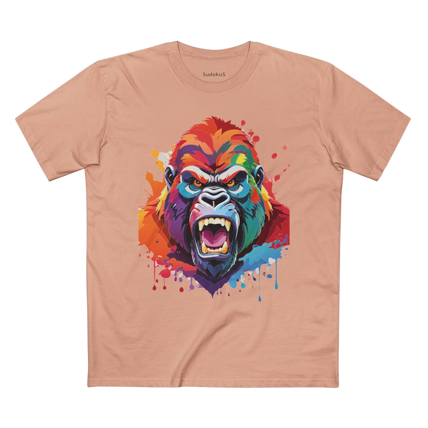 Gorilla Graphic Unisex 100 Cotton Staple Tee with Animal Design Artwork 7