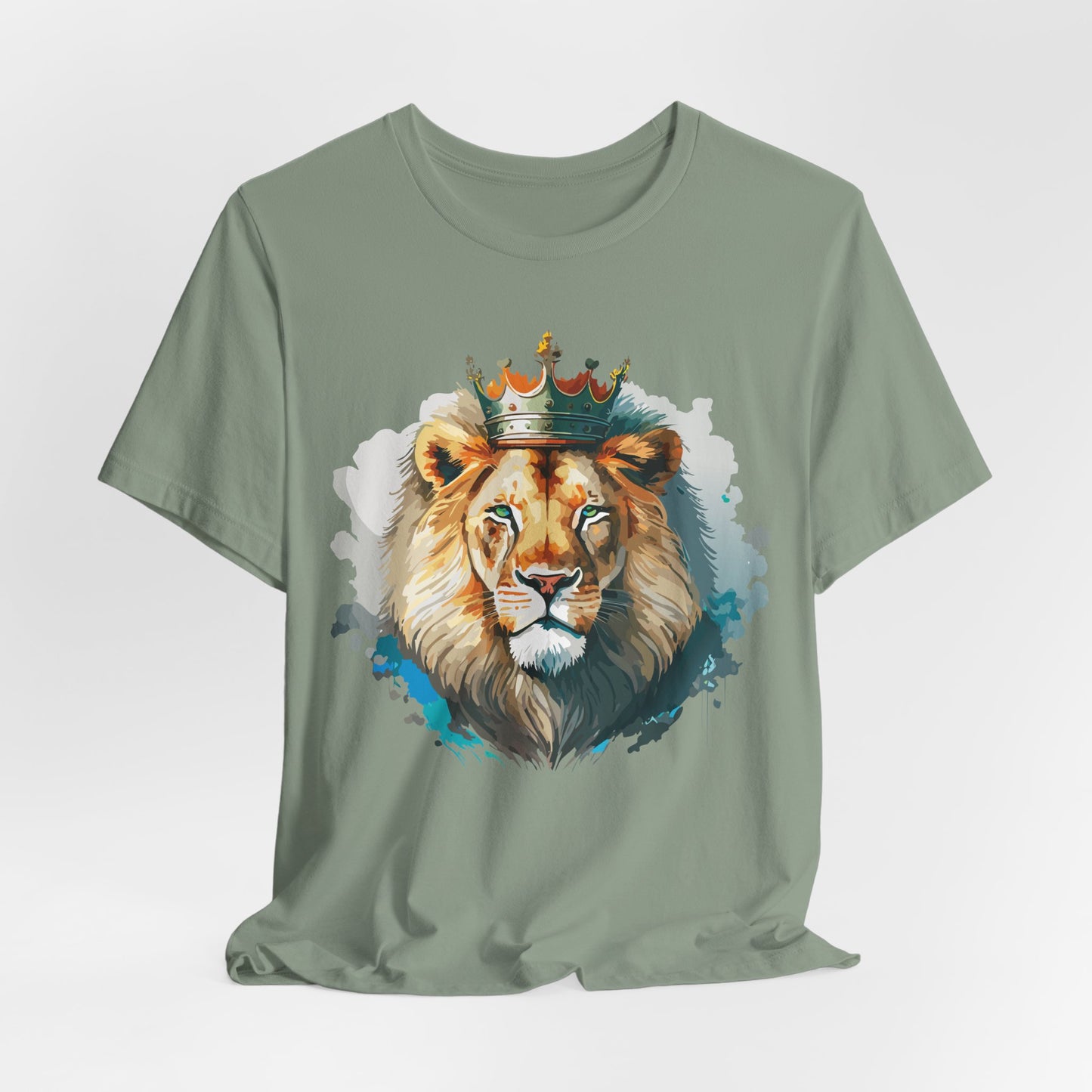 Lion Shirt, Animal Shirt, T-Shirt with Lion, Art Design Tee, Animal Tees, Safari T-Shirt, Crown Tee 13