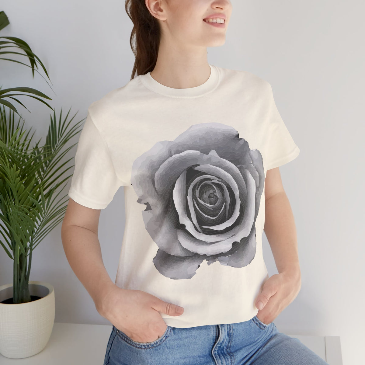 Floral Graphic Tee Shirt - Bella+Canvas Unisex 100 Cotton 56