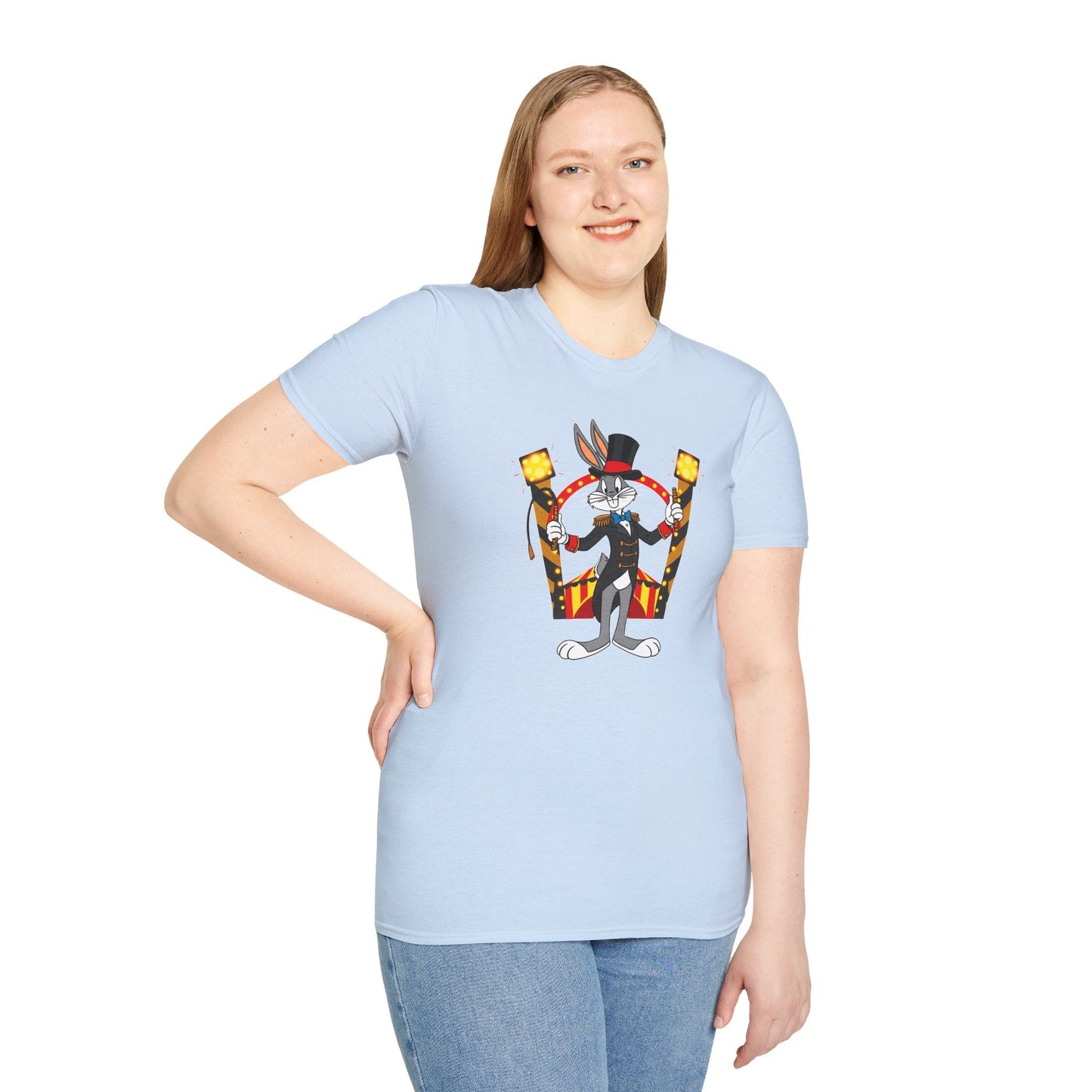 Bugs Bunny T Shirt Unisex Cartoon Tee Gildan Softstyle 64000 Tee Comfort Cotton Fabric