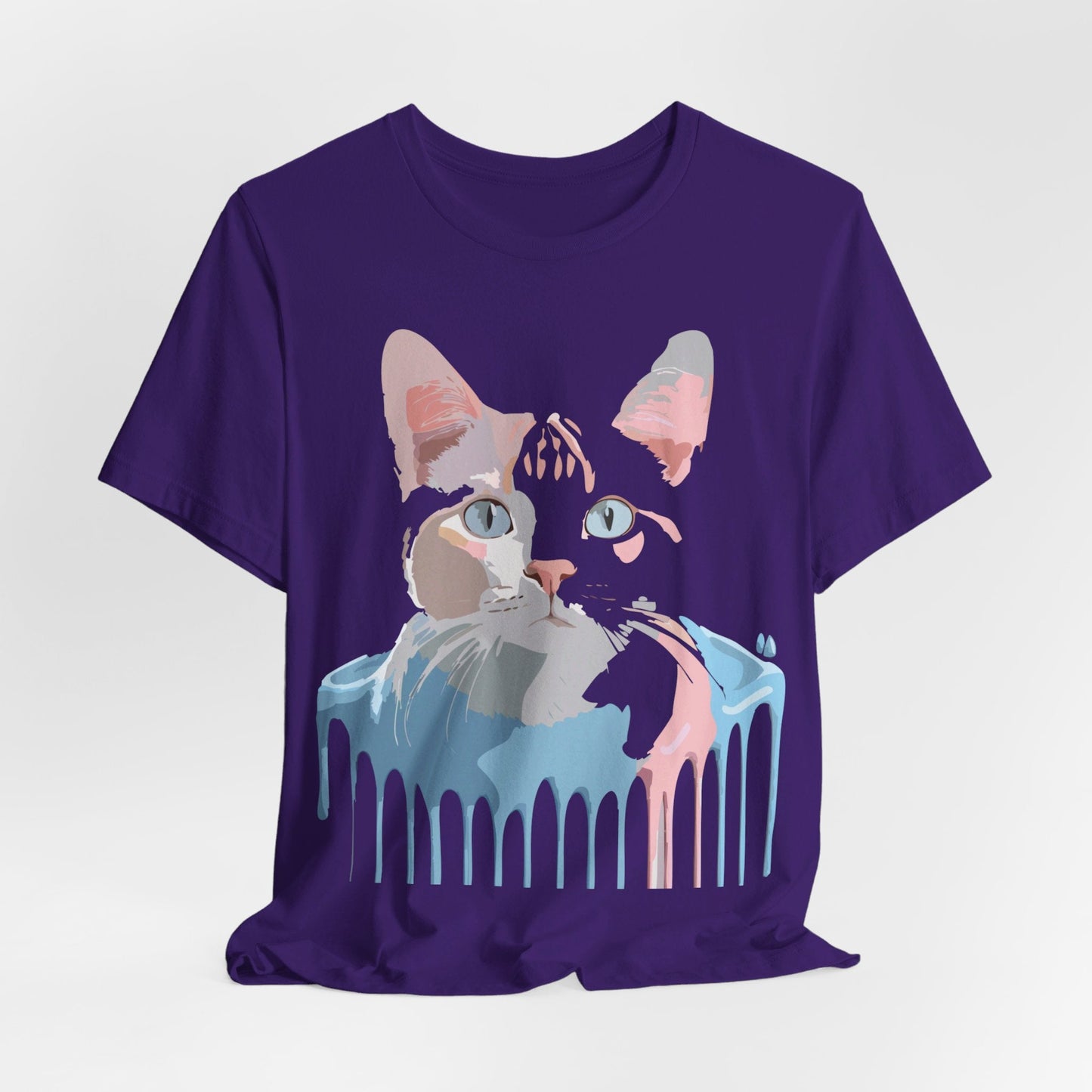 Cat Graphic T Shirt Unisex Short Sleeve Tee Vintage Inspired Artwork Adelpha