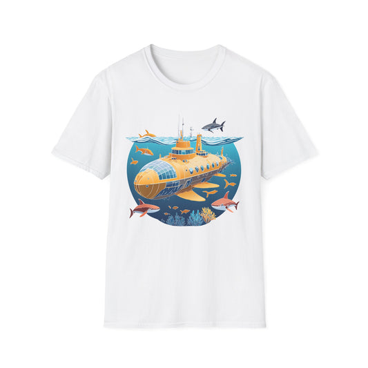 Ocean U boat Graphic Tee Gildan Unisex 100 Cotton Tee Shirt h39