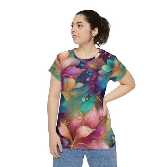 Camisa Poly-Span con estampados florales