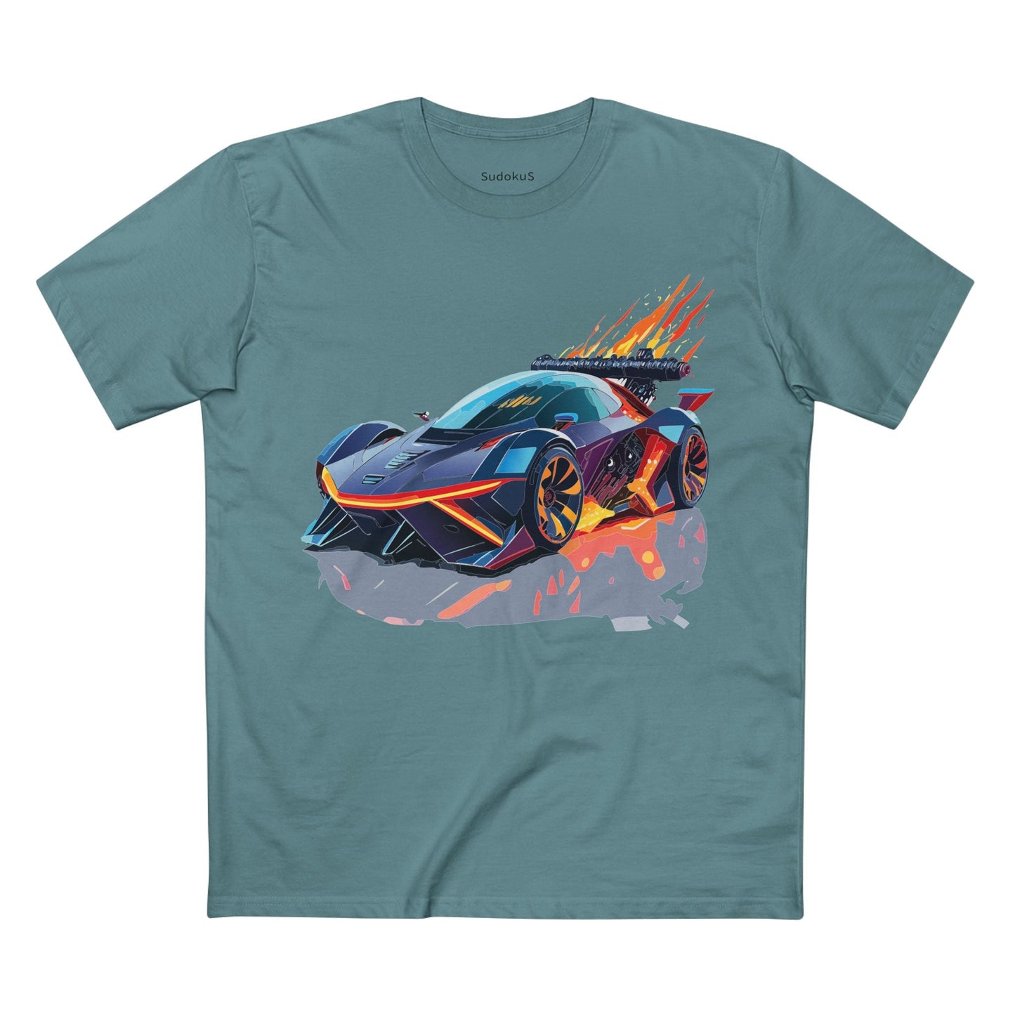 Car Graphic Unisex 100 Cotton Staple Tee 19
