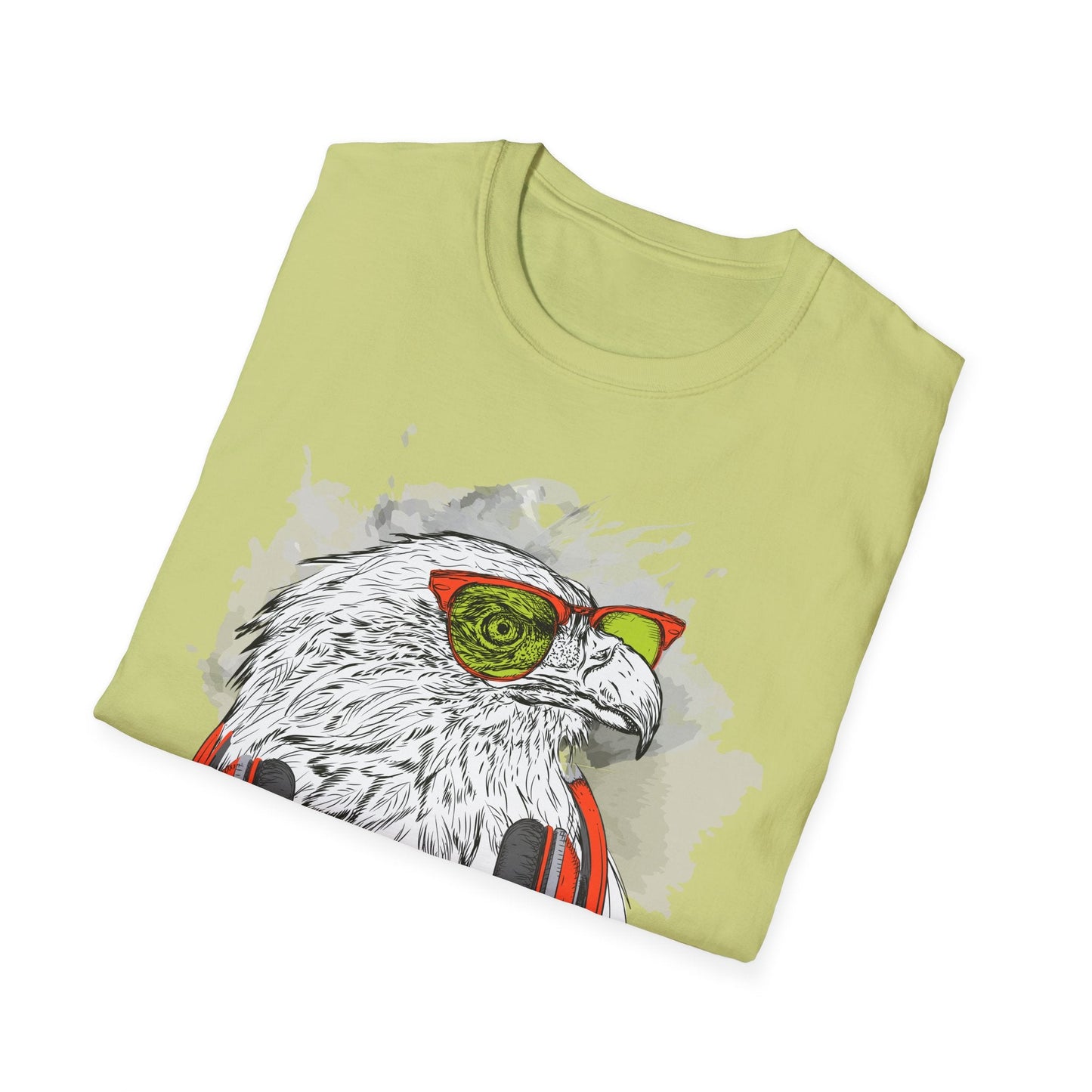I Love Music Animals Shirt With Headphones Unisex Gildan Softstyle 64000 Tee Premium