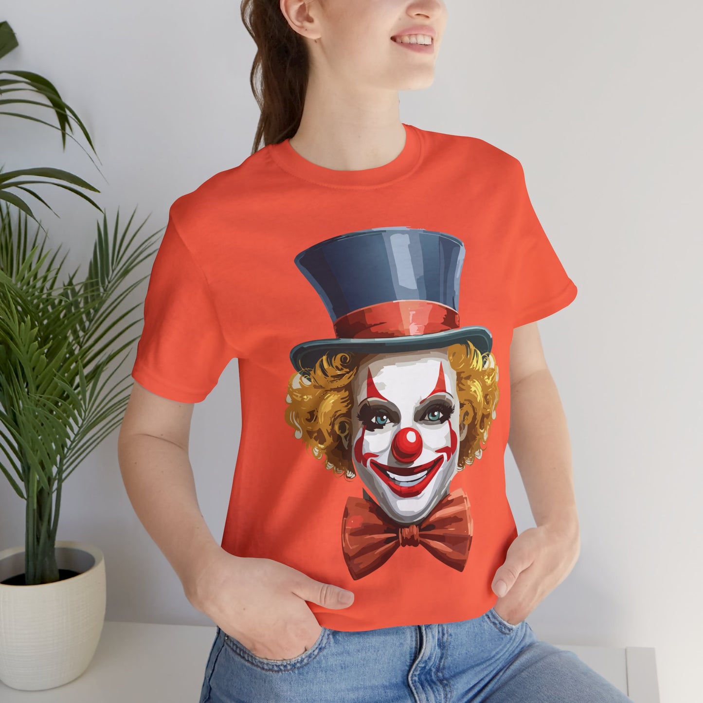 Clown Shirt, Funny Shirt, T-Shirt with Clown, Funny Art Design Tee, Circus Tees, Circus T-Shirt, Unisex Humor Wear 11
