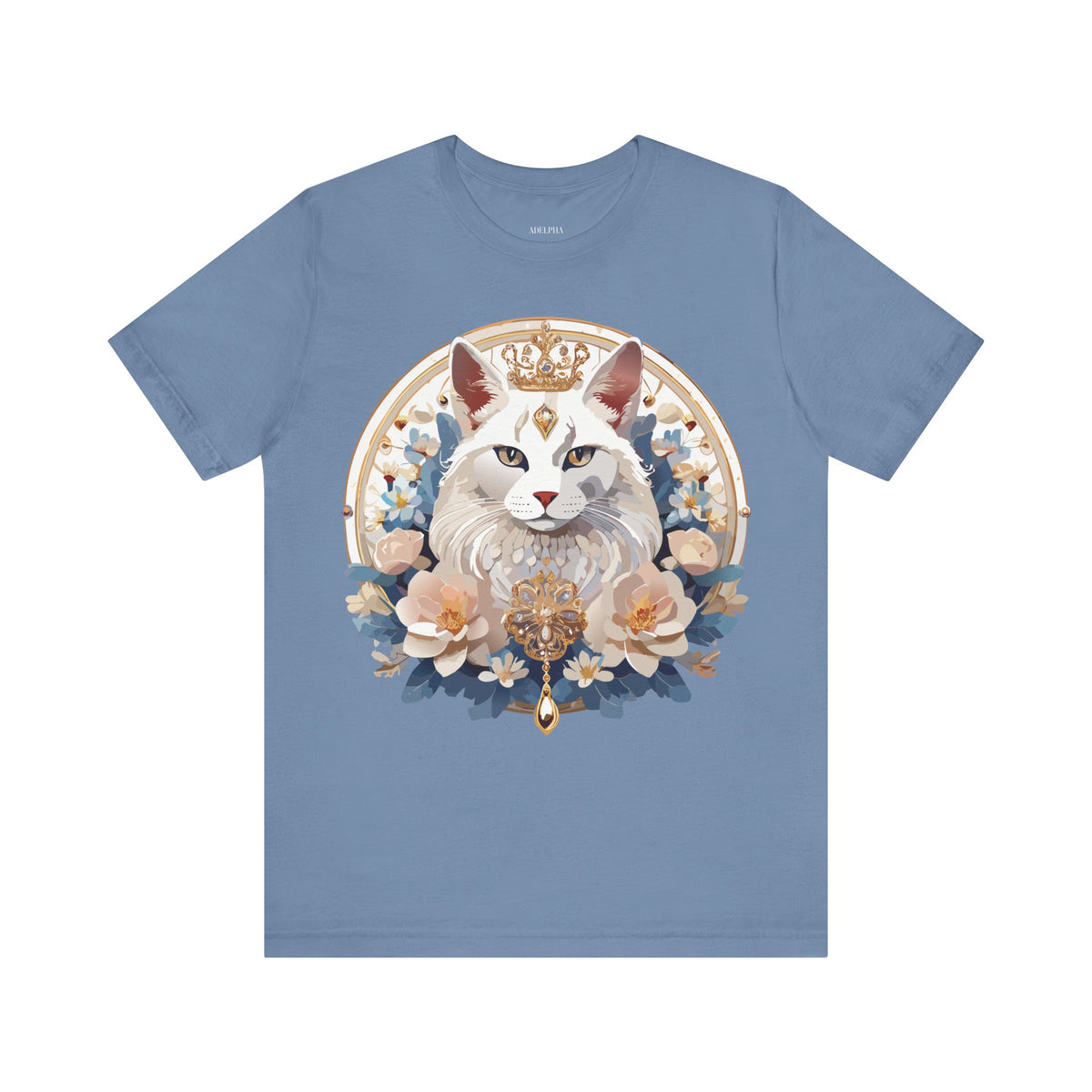 Medallion Graphic Unisex Cotton Bella+Canvas Tee with Art Design d74
